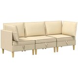  Modularni set sofe sa skladištem 3 pcs Krem Tkanina | Eponuda.ba