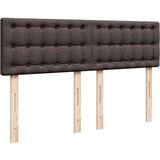 vidaXL Otomanski okvir kreveta s madraca tamnosmeđi 140x200cm tkanine | shoptok.hr