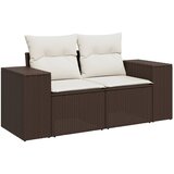  6-dijelni set vrtnih sofa od poliratana s jastucima smeđi | shoptok.hr