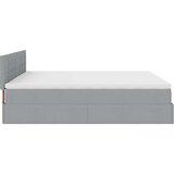 vidaXL Otomanski krevet s madracem svjetlosivi 200x200 cm tkanine | shoptok.hr