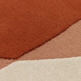 MADE Oranžna/bež ročno tkana volnena preproga 160x230 cm Kinney – | Shoptok.si