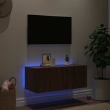  Zidni TV ormarić s LED svjetlima boja hrasta 80x35x31 cm | shoptok.hr
