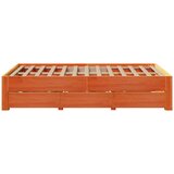 vidaXL Posteljni okvir brez vzmetnice s predali 120x190 cm borovina | Shoptok.si