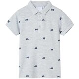 vidaXL Otroška polo majica majica siva melange 140 | Shoptok.si