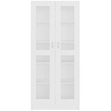  Vitrina bijela 82,5 x 30,5 x 185 cm konstruirano drvo | shoptok.hr