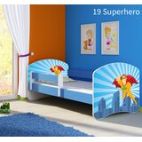  Otroška postelja ACMA z motivom, stranska modra 160x80 cm 19 Superhero | Shoptok.si