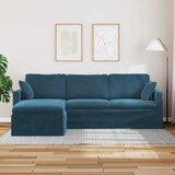 SOFA Plava 228 x 134 x 80 cm Baršun | shoptok.hr