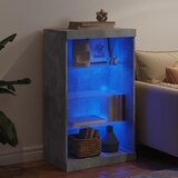  Komoda s LED svjetlima siva boja betona 60,5x37x100 cm | shoptok.hr