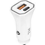 AVIZAR Avtopolnilec za cigaretni vžigalnik, USB C in USB, 20 W - bel, (20633044) Cene