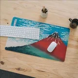 Podloga za miš i tipkovnicu Veliki val kod Kanagawe - Hokusai, 80 x 35 cm