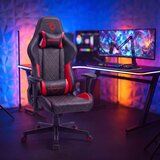  TitanForce gaming stol s blazinami črno-rdeča | Shoptok.si