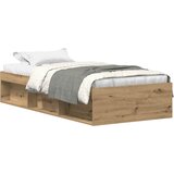  Okvir kreveta bez madraca boja hrasta artisan 90x200 cm | shoptok.hr