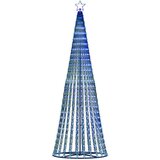 vidaXL Osvetljena novoletna jelka stožec 475 LED modra 247 cm | Shoptok.si