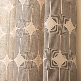 Douceur d intérieur Črna/bež zavesa 140x240 cm Ondine – | Shoptok.si