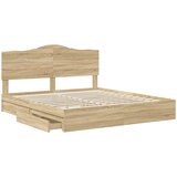  s od storage Sonoma hrast 180 x 200 cm Konstruirano drvo | shoptok.hr