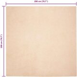  Faux Rabbit Fur Rug Bež 200 x 200 cm Poliester | shoptok.hr