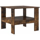 vidaXL Klubska miza Dimljeni oreh 57 x 55 x 45 cm Konstruiran les, (5000120453) | Shoptok.si