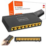 Zenwire SG1008 gigabitno omrežno stikalo 8-portno RJ45 10/100/1000 Mbps plug & play, namizno ali stensko, 10 Gb/s, (5000195747) | Shoptok.si