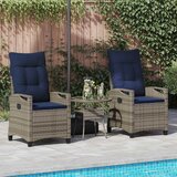  Vrtna stolica 2 pcs siva i modra 56 x 60 x 112 cm | shoptok.hr