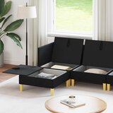  Set namještaja za dnevni boravak s jastukom 6 pcs Crna Tkanina | shoptok.hr