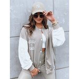 DStreet Damska kurtka bomber OLDSCHOOL CHICAGO ciemnobeżowa | Shoptok.si