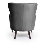 Bonami Selection Temno siv žameten fotelj z naslonom Noemye – | Shoptok.si