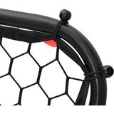 Nogometna mreža za odbijanje podesiva crna 84x73x60-80 cm čelik | Eponuda.com