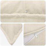  Jastuk s jastukom HOUTEN 6 kom. Krem Mikrofibra Flis - Krem 45 x 45 cm 6 | shoptok.hr