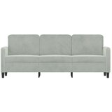  Trosjed svjetlosivi 180 cm baršunasti | shoptok.hr