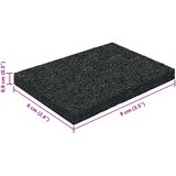  Gumenasti granulatni vanjski pod Crna 6 x 9 x 0,8 cm Guma | shoptok.hr