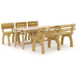  5-dijelni vrtni blagovaonski set od impregnirane borovine | shoptok.hr