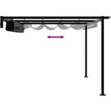 vidaXL Zidna lestenica Antracitna 3 x 4 m Jeklo | Shoptok.si