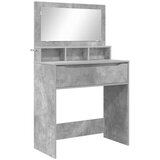 vidaXL Toaletne mize za spalnice Betonsko siva 80 x 39,6 x 135 cm, (5000093159) | Shoptok.si