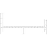 Metalni okvir kreveta s uzglavljem i podnožjem bijeli 80x200 cm | shoptok.hr