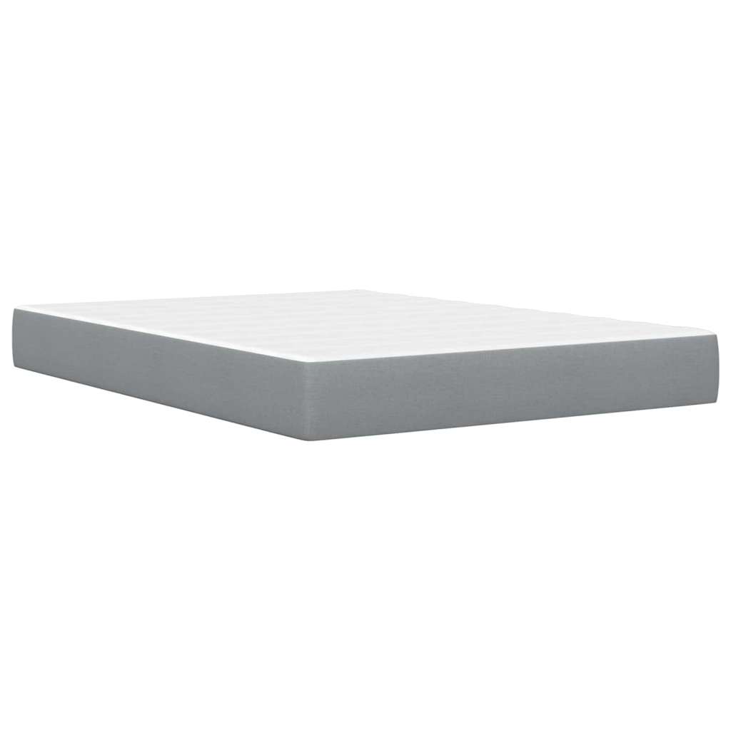  Okvir za krevet Svijetlo siva 140 x 200 cm Poliester | shoptok.hr