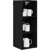 vidaXL Viseča omarica s polico Riga Črna Orehovina 30 x 29,5 x 80 cm | Shoptok.si