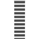 vidaXL Zavjesa zebra crna 55x100 cm širina tkanine 50,9 cm poliester | shoptok.hr