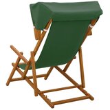  Ležaljka 2 pcs 3 Pozicija Čvrsto drvo eukaliptusa Zelena - Zelena 2x stolica | shoptok.hr