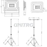  Reflektor na stojalu 2x30W 4500K | Shoptok.si