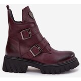 Zazoo Leather insulated women's boots with buckles and decorative detail | shoptok.hr