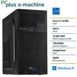 PCPLUS namizni računalnik e-machine i7-14700/16GB/SSD 1TB/Win 11 Pro/integrirana Intel/148011 | Shoptok.si