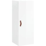  Visoka komoda sjajna bijela 34,5x34x180 cm konstruirano drvo | Eponuda.com