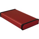 Hammond Electronics Profilno kućište, aluminij, crvena boja 220 x 125 x 30.5 1455P2201RD 1 kom. Cijene
