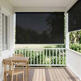  Vanjska roleta 90% blokada UV zraka Crna 140 x 140 cm HDPE | shoptok.hr
