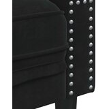  Trosjed Chesterfield s jastučićima crni baršunasti | shoptok.hr