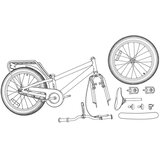  Otroško Kolo 20 Palcev za starost od 6 do 11 let Zelena - - Zelena - 15.28 - 137 x 54 x 79 cm - 2025- | Shoptok.si