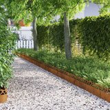 vidaXL Robniki za trato 20 pcs Rjav 103 x 0,05 x 22 cm | Shoptok.si