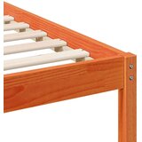  Krevetna konstrukcija s uzglavljem Vosak smeđa 200 x 200 cm | shoptok.hr