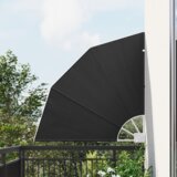 vidaXL Zaslon za zasebnost na balkonu Antracit 115 x 115 cm blago | Shoptok.si