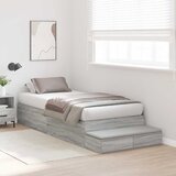  Krevet s ladicama Siva Sonoma 80 cm Konstruirano drvo | shoptok.hr